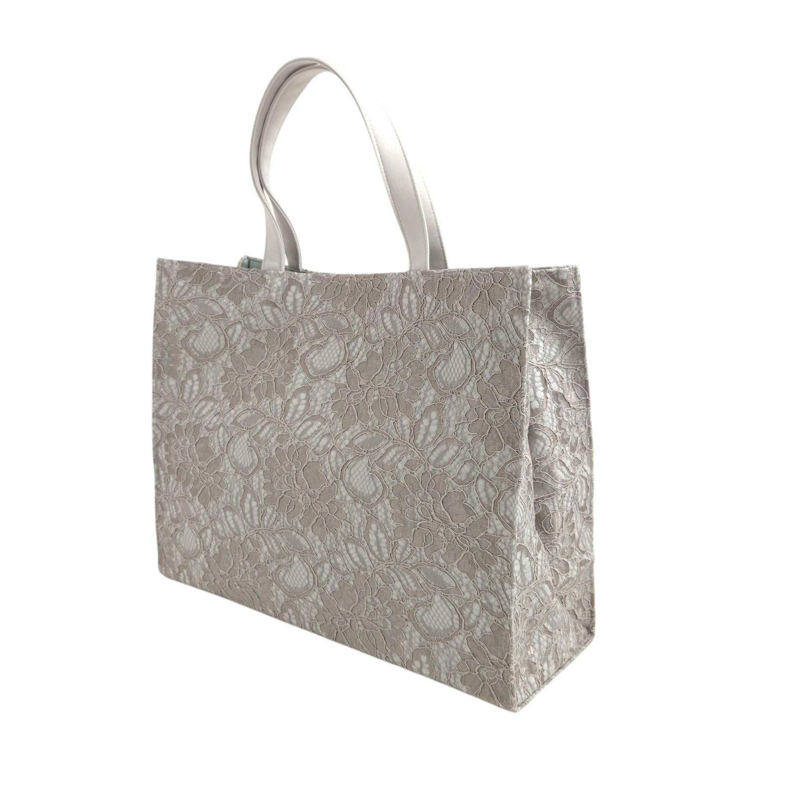 

[Sanbi] Japanese-style sub-bag, horizontal type, No. 1462B [Gray] Foldable, with gusset, suitable for Shichi-Go-San, weddings, kimono, Japanese