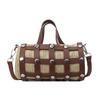 Today's popular woven hollow pillow bag trend rivet fashion casual portable messenger women's bag shoulder bag