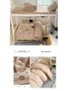 MUJI-Inspired Solid Color Cotton Button-Down Student Bedding Set - Japanese Style, Skin-Friendly, Four-Piece College Set
