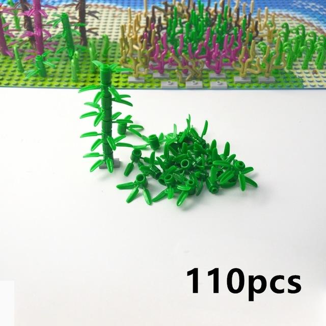 Building Block Model Garden House DIY Accessories Flower Stem Seaweed Grass Plants Green Plants Bamboo Tree Leaf MOC Brick 3741