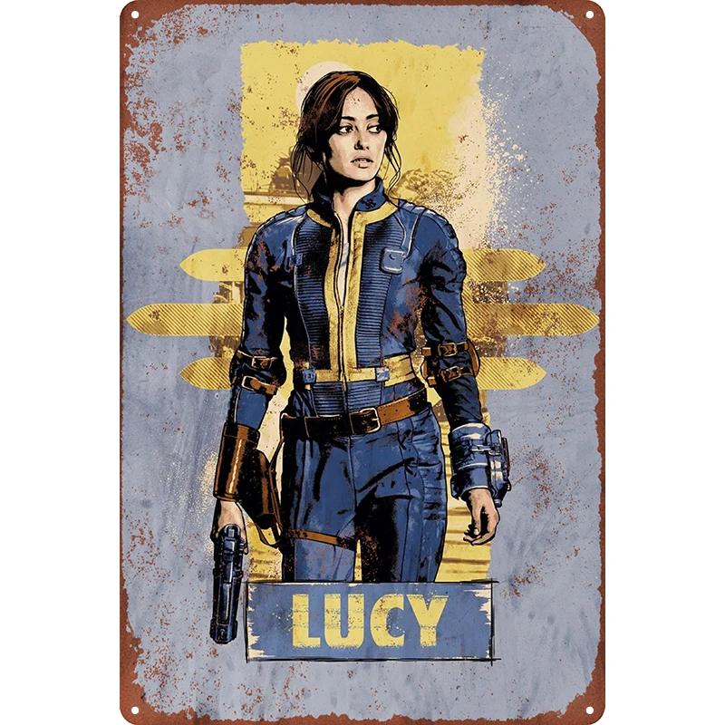 1 Stück Metall-Wandkunst, Vintage-Blechschilder, Dekorationsschilder im Retro-Stil für Spielzimmer, Zuhause, Bar, Poster, Männerhöhle, 7,8 x 11,8 Zoll