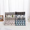 Toiletry Canvas Portable Bag With Animal Pattern And Polyester Lining