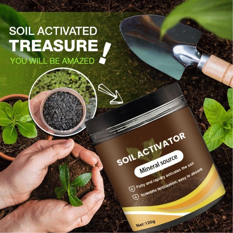 60/120g Soil Activated Treasure Soil Activators Potting Soil Seedling Compost for Garden Plant Rooting Landscaping
