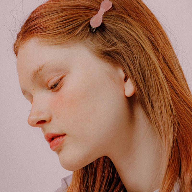 

mellotory cellulose ribbon hairpin (light pink) Light pink