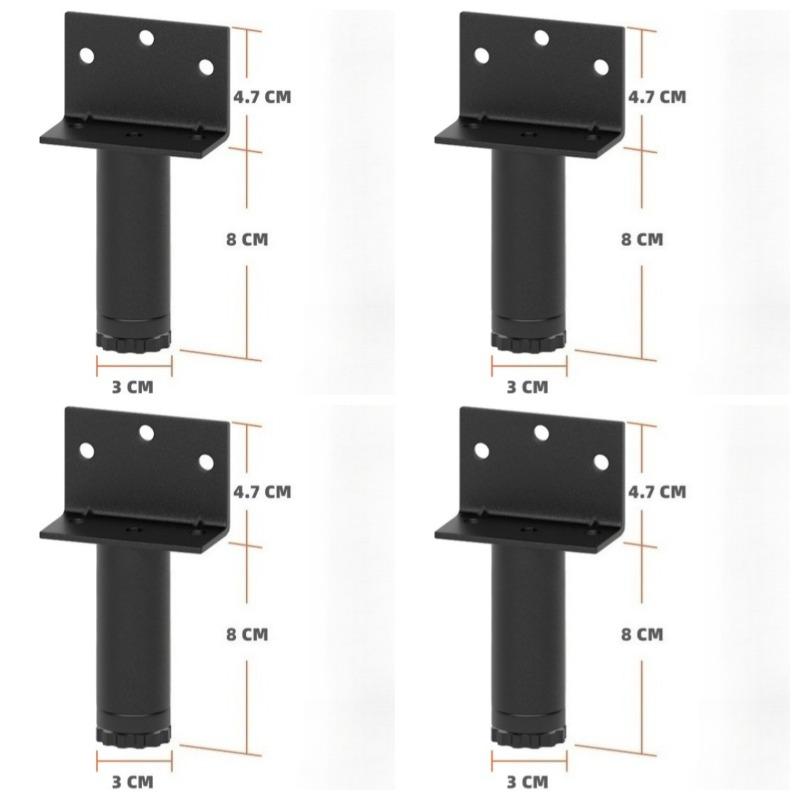 4pcs Multifunctional Adjustable Furniture Legs with Installation Tools and Screws Support Rod Home Column Bracket Furniture Legs