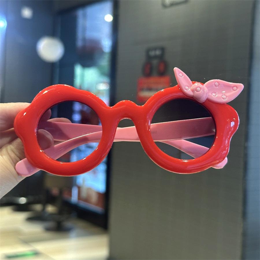 

Kawaii Flower Bow Children Sunglasses Fashion Kids Round Sun Glasses Boys Girl Shades Birthday Party Gift Kids Eyewear Props красный