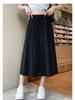 Women's Summer Ice Silk High-Waist Wide-Leg Pants: Lightweight, Casual, Japanese-Inspired, Textured Drape Skirt Pants