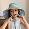 Summer Hats For Children Girls and Boys Big Brim Shawl Sunscreen Outdoor Fisherman Cap Bucket Hat Breathable Traveling Sun Hat