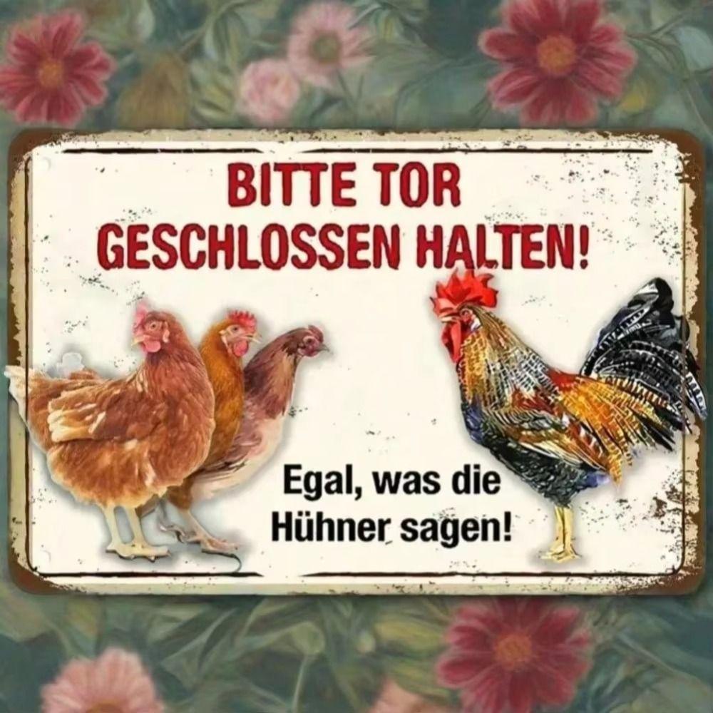 Vintage Floral Metal Wall Art Motivational Sign Home Decor