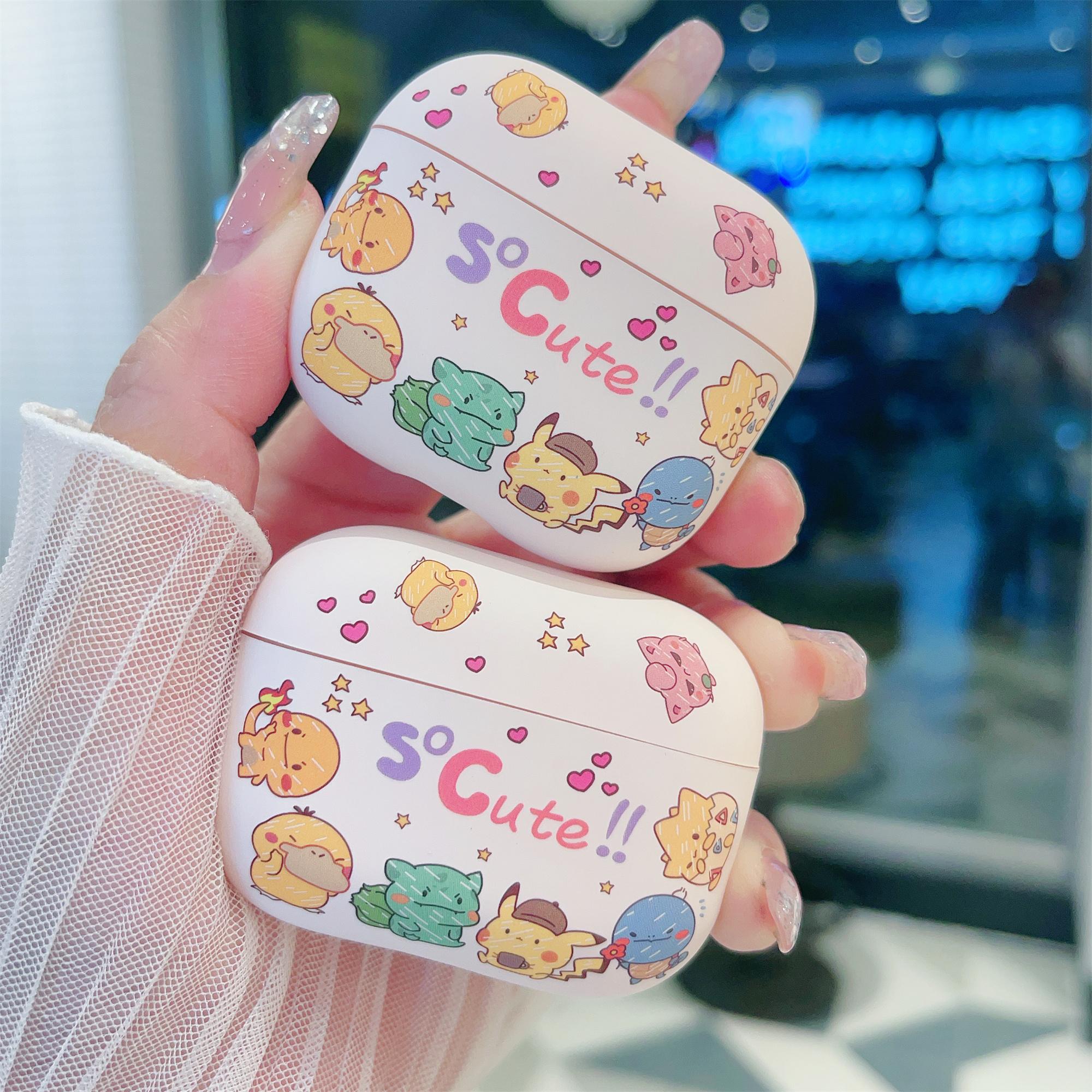 

Матовый чехол Pokemon для AirPods Pro 2, мультяшный мягкий чехол для AirPods 3nd 2 1, аксессуары для наушников, защитный чехол