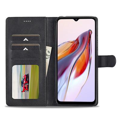 LC.IMEEKE For Xiaomi Redmi 12C 4G/11A 4G Drop-proof Phone Case Calf Texture Wallet Stand Leather Cell Phone Cover