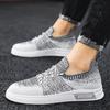 Fashion Mens Slip-On Mesh Sneakers Summer Breathable Airy Flat Sole Casual Shoes for Campus Athleisure Lightweight Everyday Comfort Wear