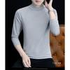Men S Cotton Half High Neck Long Sleeve Loose Fit T Shirt