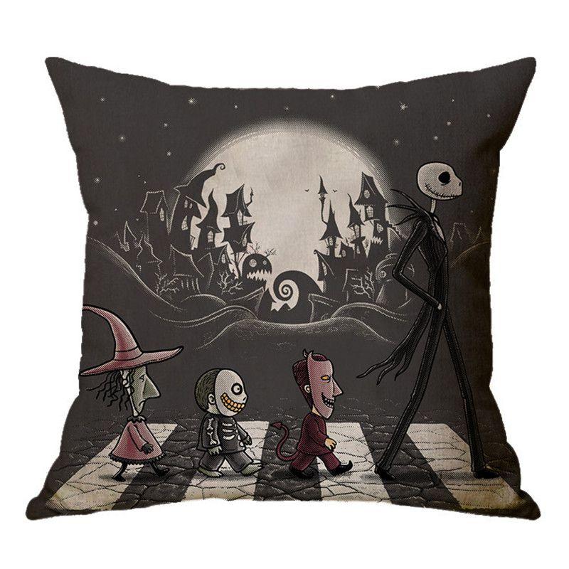 The Nightmare Before Christmas Cartoon Cushion Cover Perfect For Home Decor And Sofa