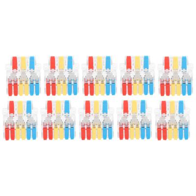 10Pcs Cable Connector Terminal Transparent 3?In 6?Out Wire Block Clamp LT636 0.56.0mm2