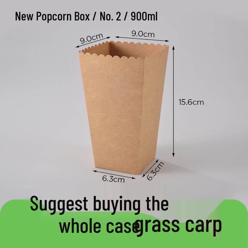 Disposable Kraft Paper French Fries and Snack Box