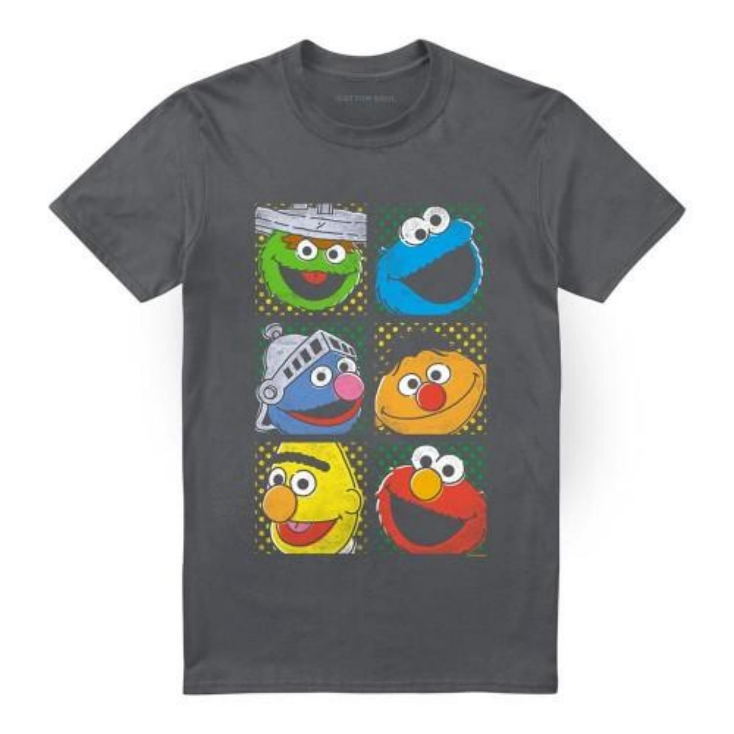 Sesame Street Unisex Adult Group T-Shirt S