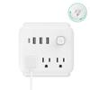 Multifunction US Standard Plugs Adapter with 3 Outlets 3 USB Port Plus 1 Type C Port Converters  for Travel