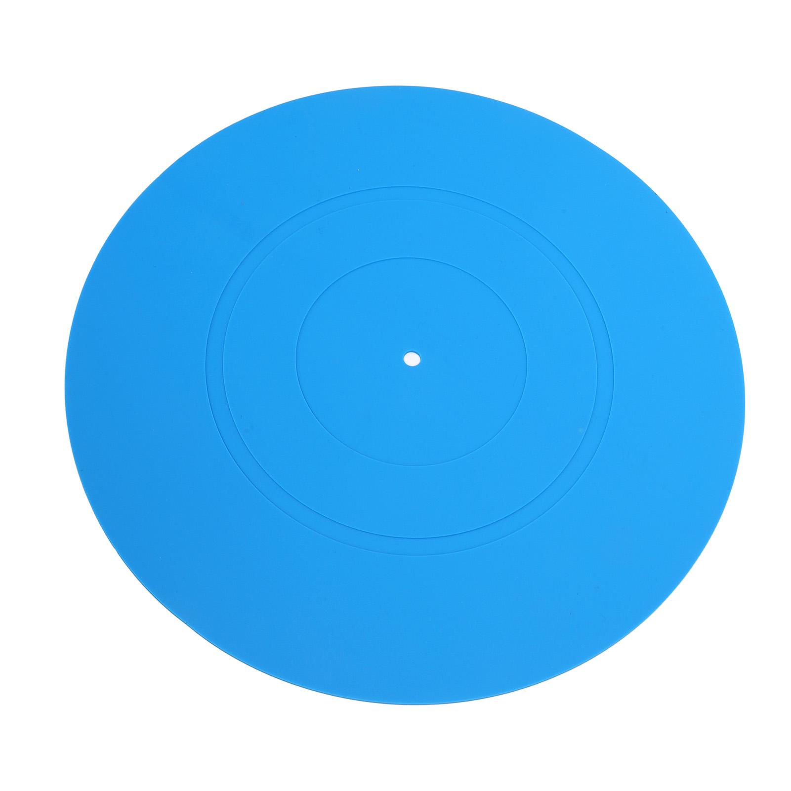 

Мат для програвача Платівка Сліпмат Гумовий Мат для програвача Універсальний для LP програвачів Зменшує Шум Більш Щільний Бас синій