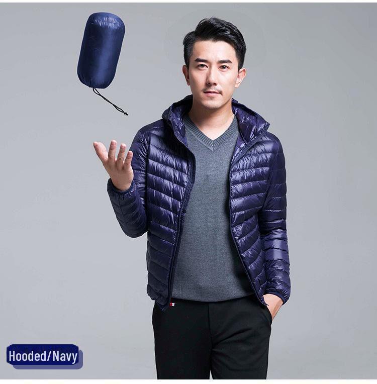 2023 Winter Men's Large Size Lightweight Warm Cotton Jacket for Work