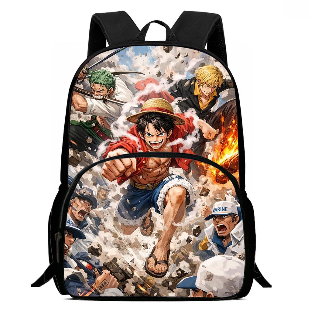 15 Inch One Piece School Backpack Durable Lightweight Unisex Daypack with Front Pocket for Boys Girls Age 6-10 Daily Outdoor Use