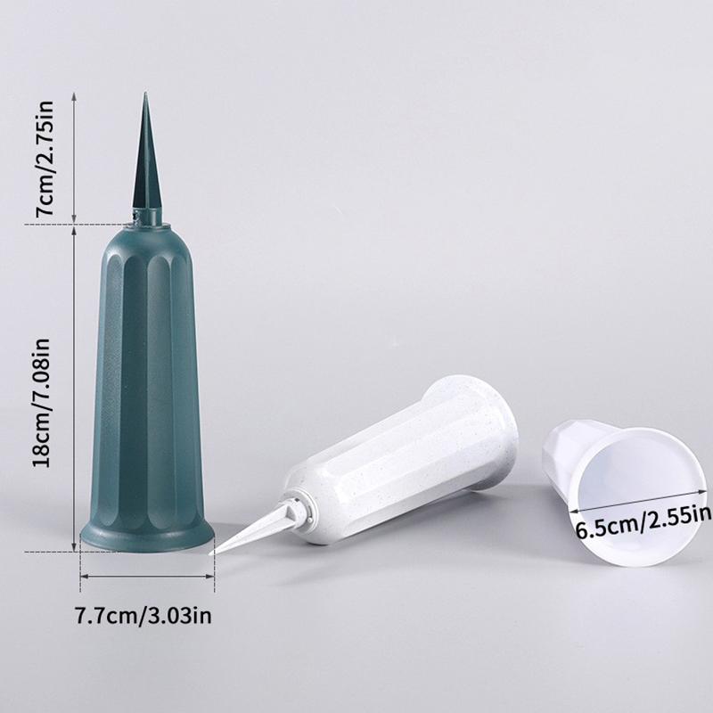 1/2Pcs Cemetery Vase With Spikes Plastic Floral Vase Holder For Gravestone Grave Yard Ground Outdoor Flower Marker Decorations
