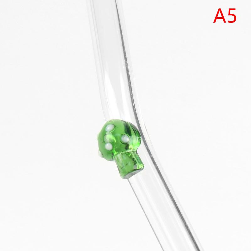 Flower Glass Straw Reusable Drinking Straws Cute Straw For Festival Party Wedding Cocktail Bar Beachs