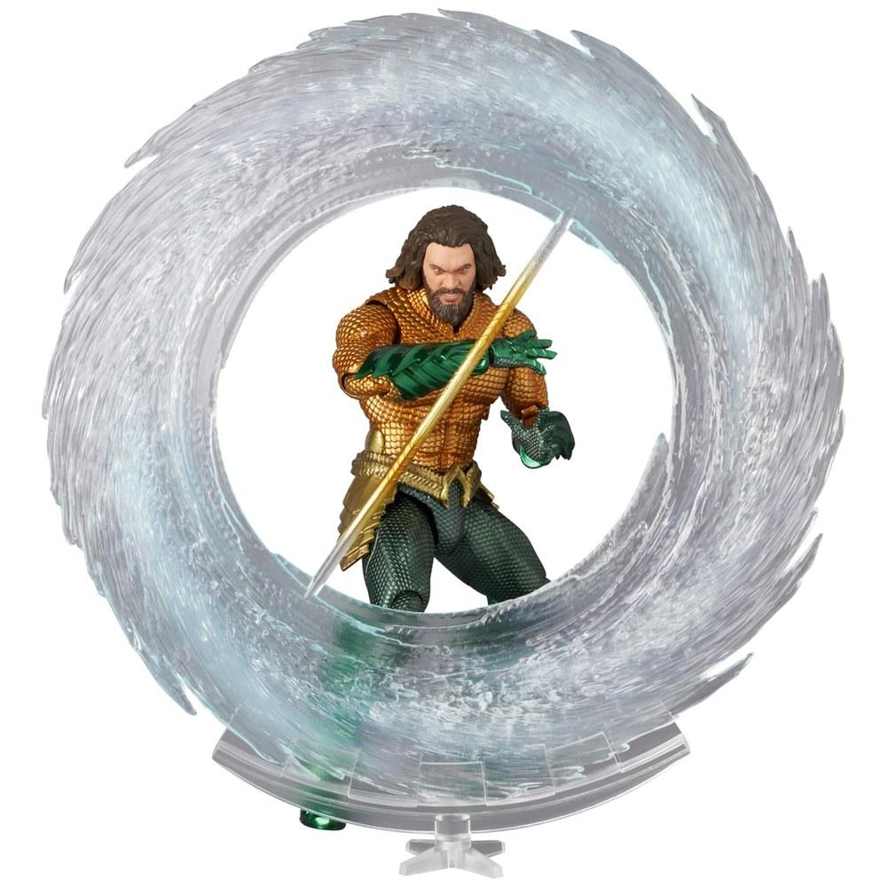 MEDICOM TOY MAFEX Aquaman No.267 Action Figure Aquaman and the Lost Kingdom Gold & Green Suit 160mm Non-Scale Painted