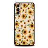 Phone Case Cover for Samsung Galaxy S25 Edge S24 S23 S22 S20 S21 FE Ultra S10 S10E Plus 5G Soft TPU Capas Sunflower Pattern Bags