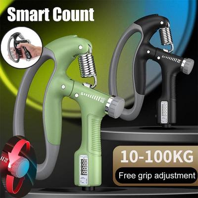 Fortalecedor de agarre de mano, agarre de resorte para brazo, entrenamiento muscular de muñeca, agarre contable ajustable, equipo de Fitness, 10-100KG