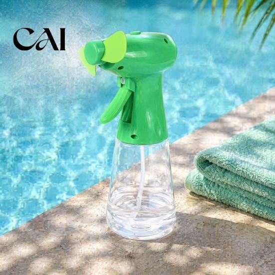 Battery Powered Cooling Device Handheld Spray Fan, Portable Misting Fan with 400ml Water Tank, Summer Personal for Outdoor Travel Camping