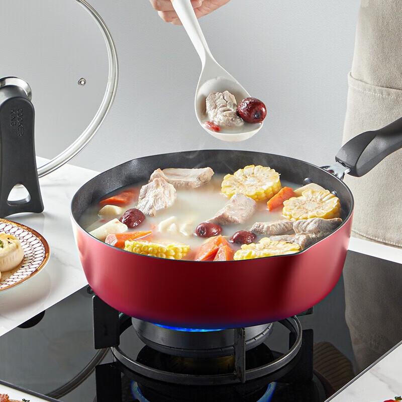 Chui Da Huang Titanium Non-Stick Deep Fry Pan with Lid