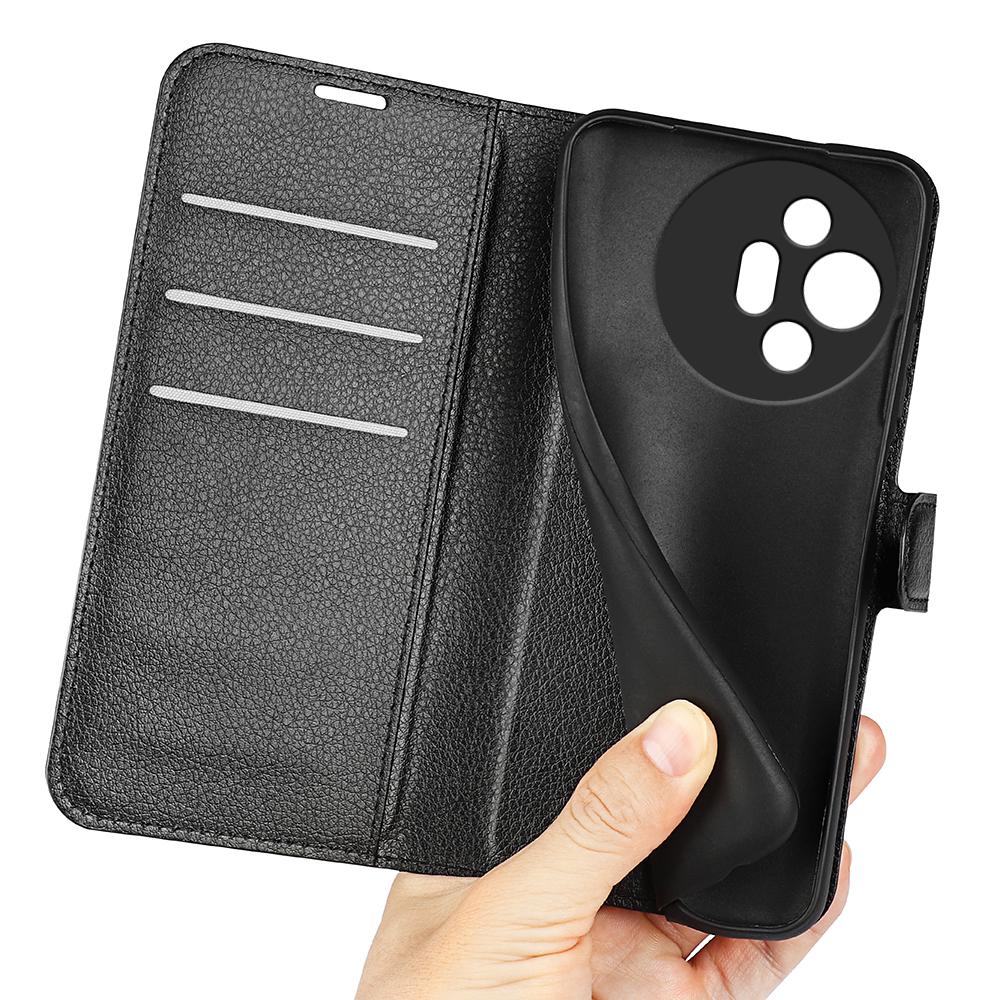 Für TCL 50 XL 5G Hülle Litschi-Textur Stoßfest Leder Brieftasche Handyhülle