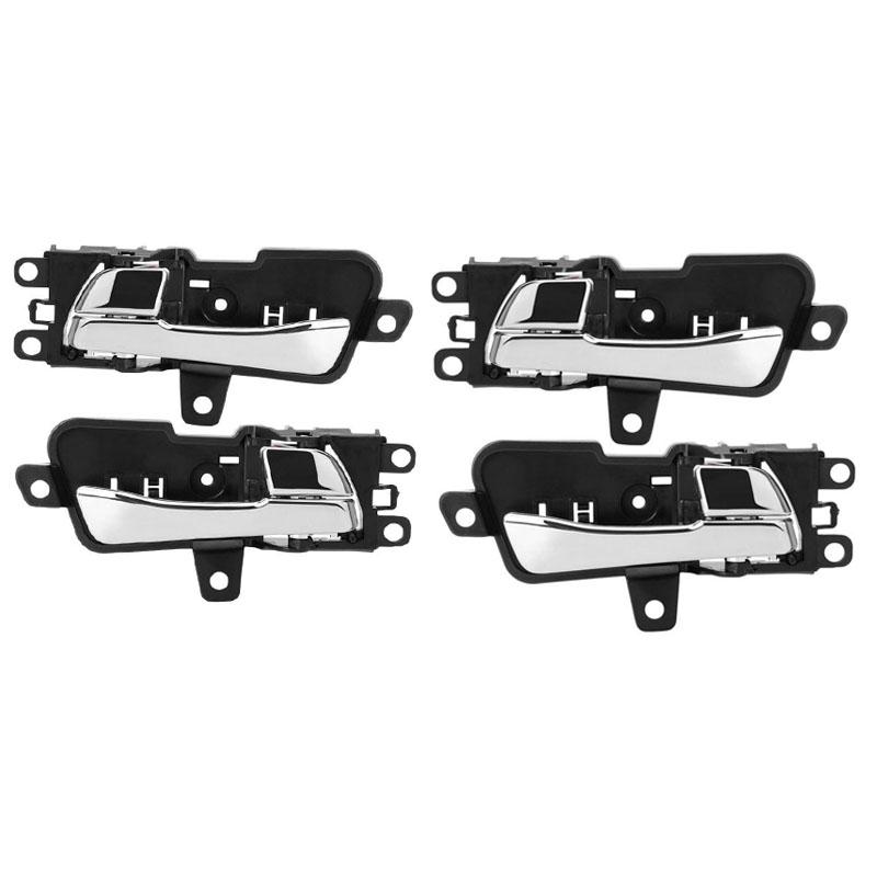 Car Interior Door Handle Chrome Inside Inner Open Handles for Hyundai Sonata YF 2011-2014 Auto Parts 826103S010 826203S010