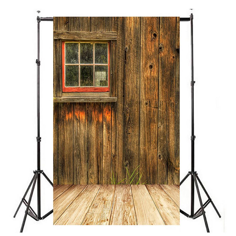 Vinyl Wood Wall Floor Photography Studio Prop  Background 3x5FT