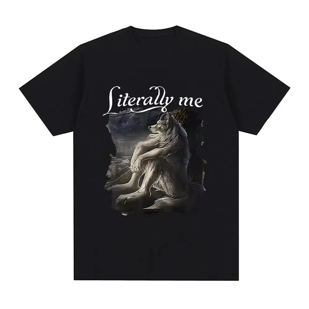 Daytime HuUnisex Night Sigma Interesting Wolf Design Tshirt Unisex Women Casual Cotton Short Sleeve Oversized Tshirt Street Unisex S