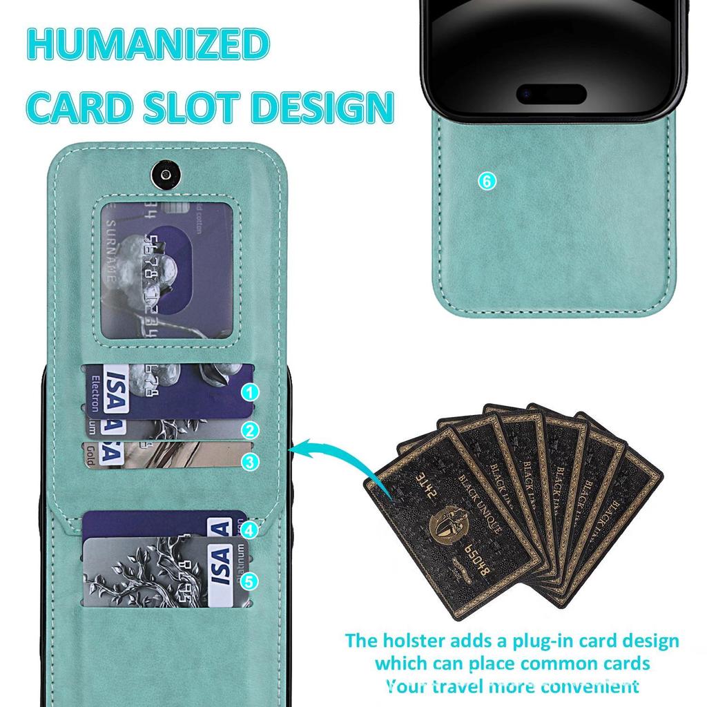 iPhone 17 Pro Max Stylish Card Holder Case with Stand