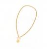 Stylish Stainless Steel Heart Pendant Clasp Necklace - Versatile Fashion Letter Design