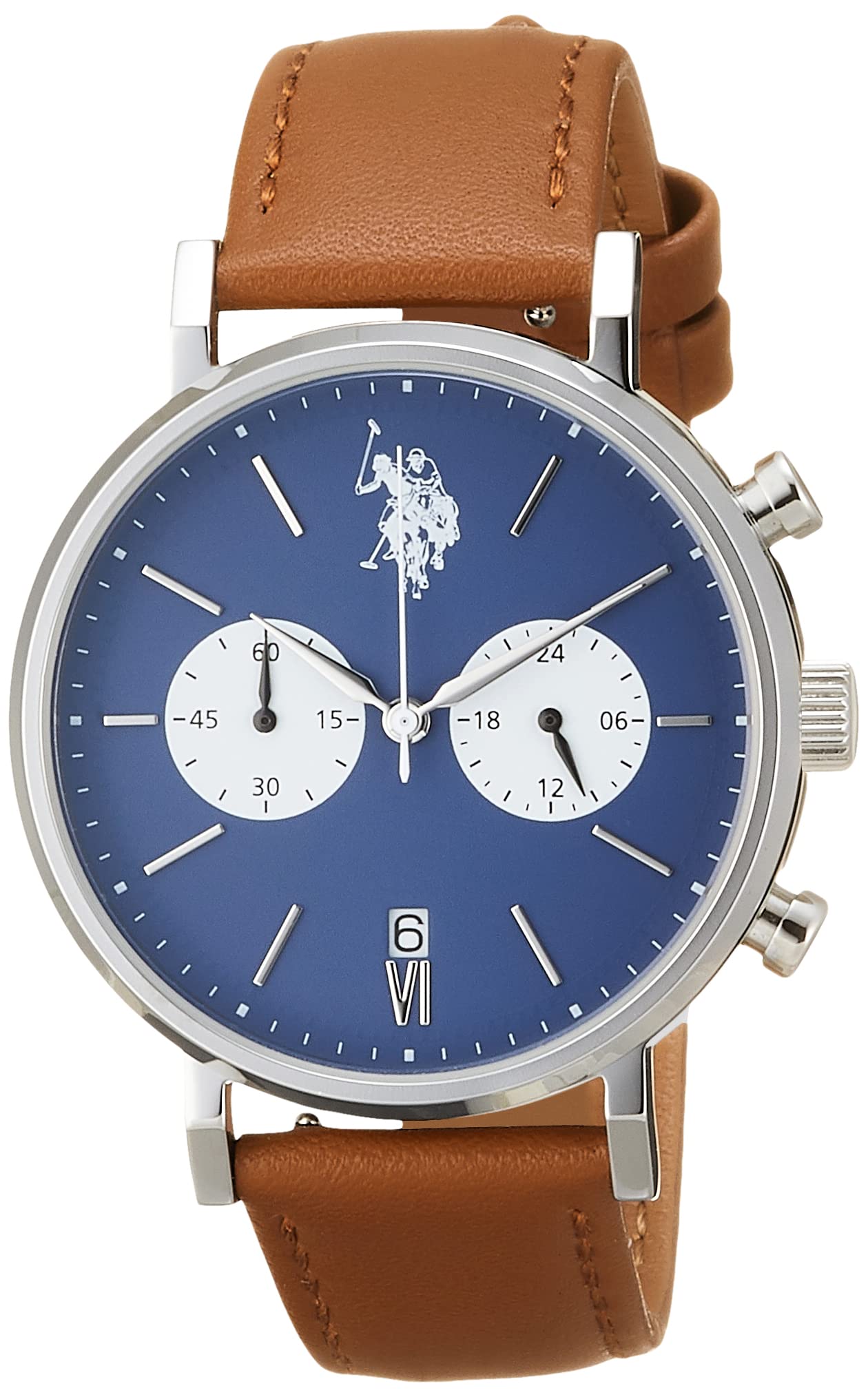 

Часы Assun Logo Chronograph Brown [USPolo ASSN] USPolo US-15SBBR Мужские