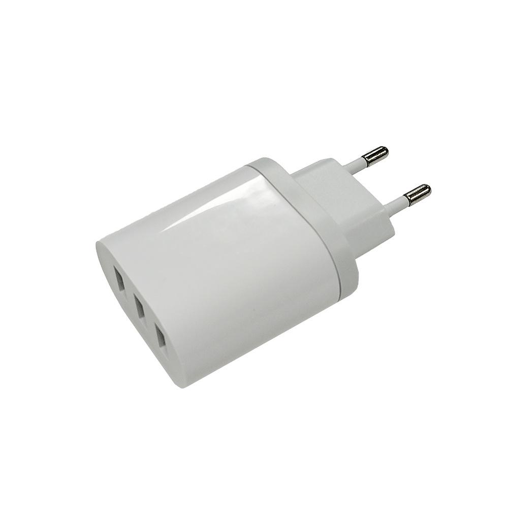 CE-Certified 5V3A Multi-Port 3-USB Fast Charger for Mobile & Tablets