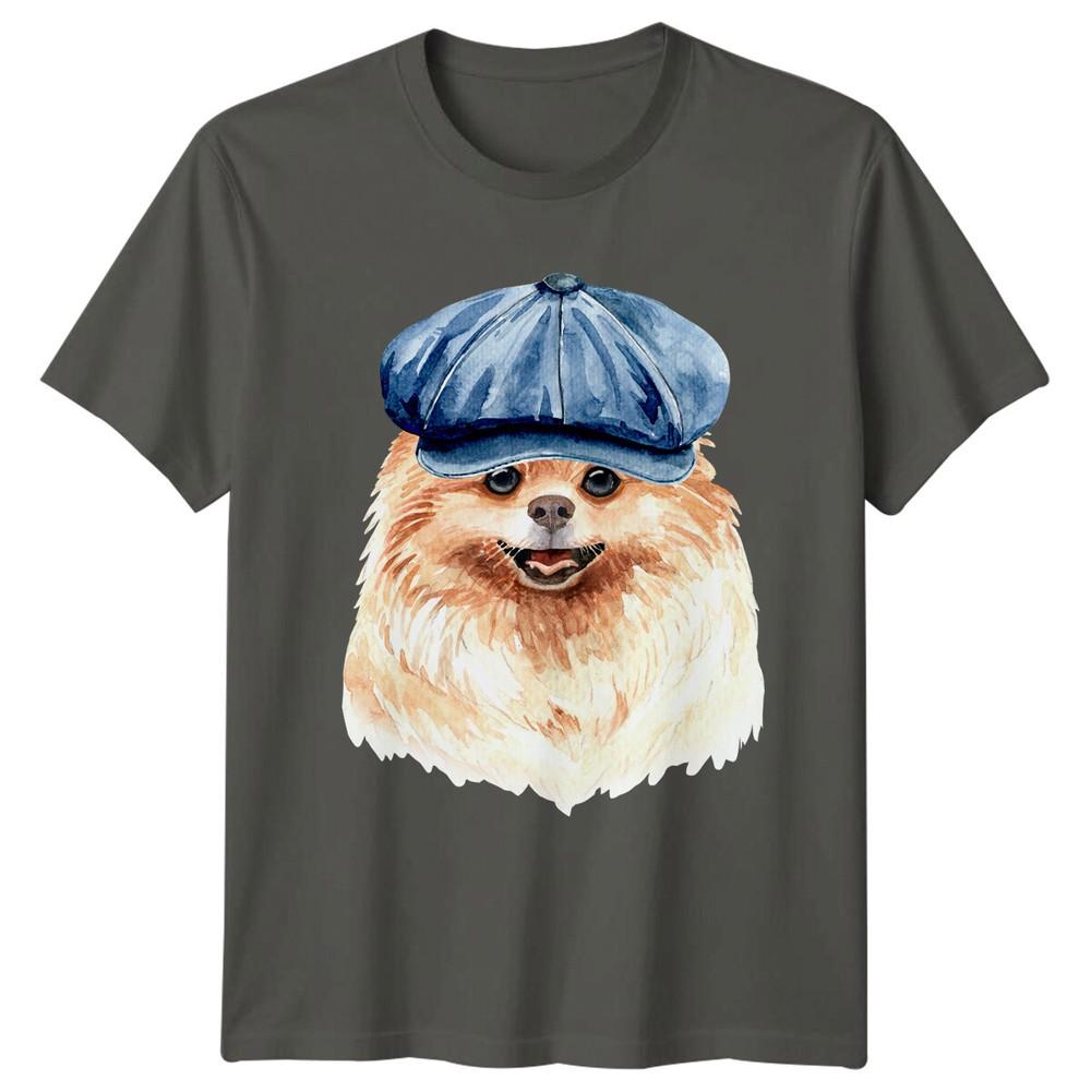 Pomeranian Dog Breed Watercolor Art Unisexs TShirt Canine Pet Lover