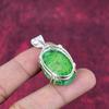 Smaragd Anhänger, 925 Sterling Silber Anhänger Edelstein Schmuck, handgefertigter Anhänger erstaunlicher Schmuck, Geschenk für Sie