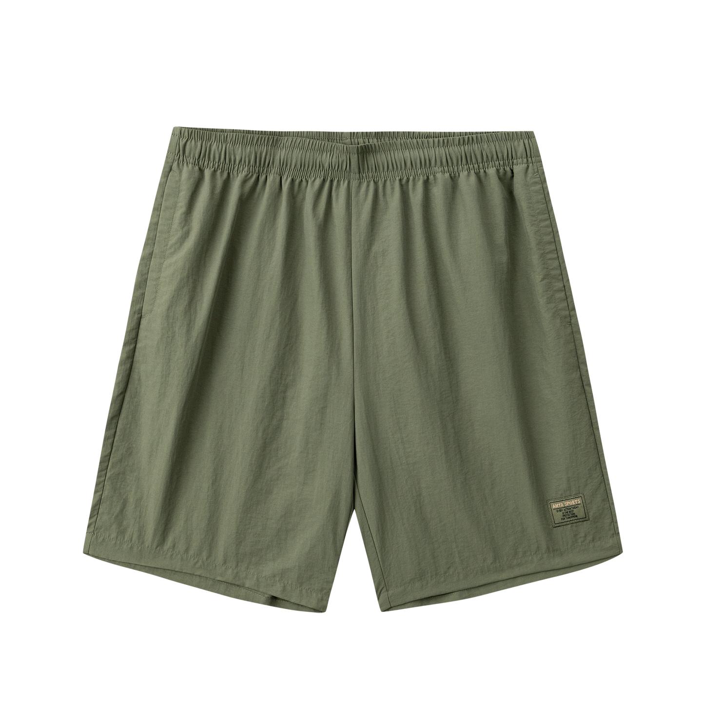 Anta Mens Woven Five-Point Shorts Summer Casual Shorts Men shorts Grape-Green 952628502-4 S