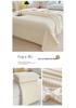 Faux Fur Rabbit Hair Plaid Striped Sofa and Nap Blanket