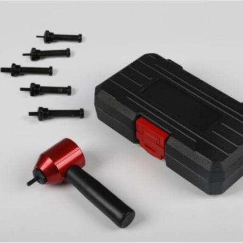 26-Piece Electric Riveter Tool, Compatible with M3, M4, M5, M6, and M8 Nut Gun Adapters, Electric Rivet Gun Adapter, Nut Riveter Tool for DIY Adhesion