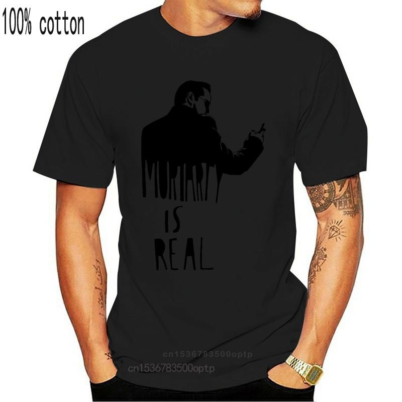 

Moriarty Was Real Funny Cool Classic RetroSherlock T-Shirt S-3XL Cool Casual pride t shirt men Unisex Fashion XS чорний