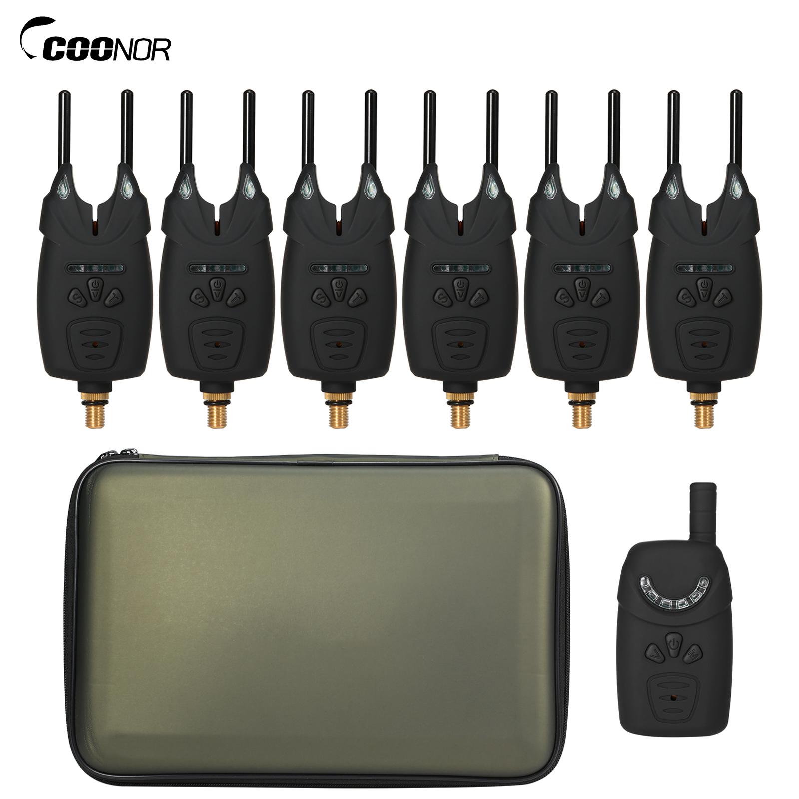 

Электронные оповещения о рыбалке, сигнализация о поклевке, светодиодная беспроводная сигнализация о рыбалке, цифровой звуковой приемник для рыбалки 6 transmitters