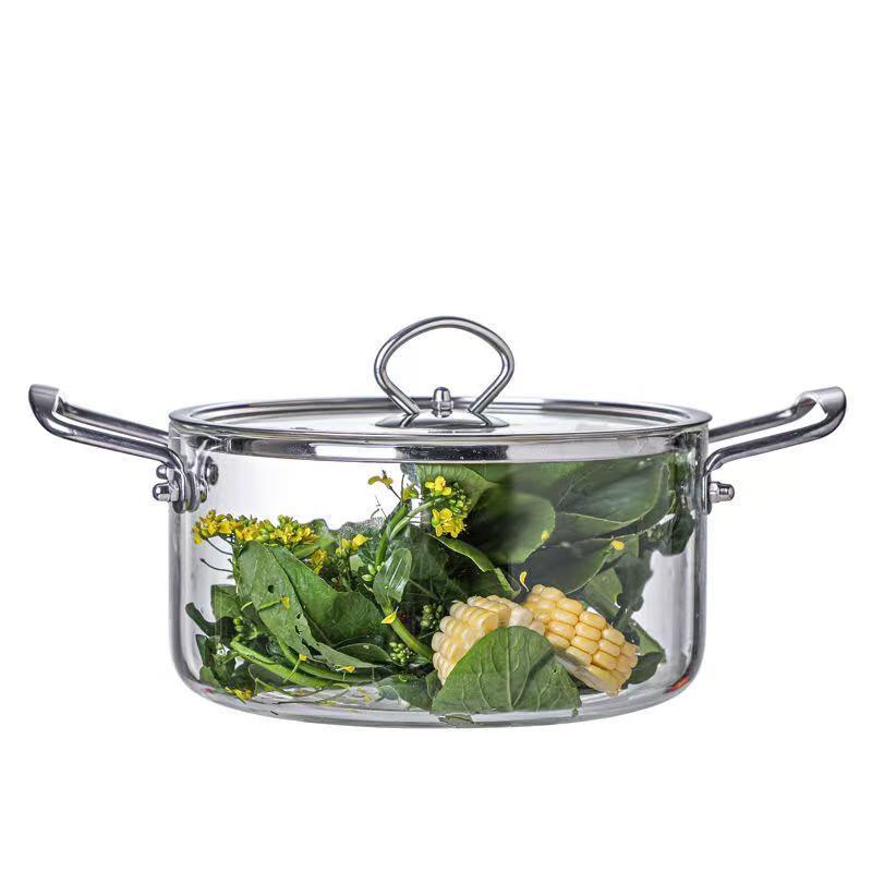 Yoshida Takumi Glas-Schmortopf mit Doppelgriff