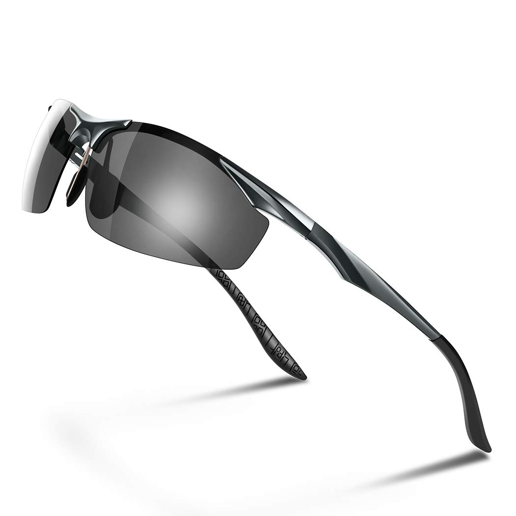 

[Glazata] Поляризованные спортивные солнцезащитные очки с изменяющимся цветом и регулируемой яркостью, поляризованные очки для дня и ночи, ультралегкие, металлические, защита от УФ-лучей UV400