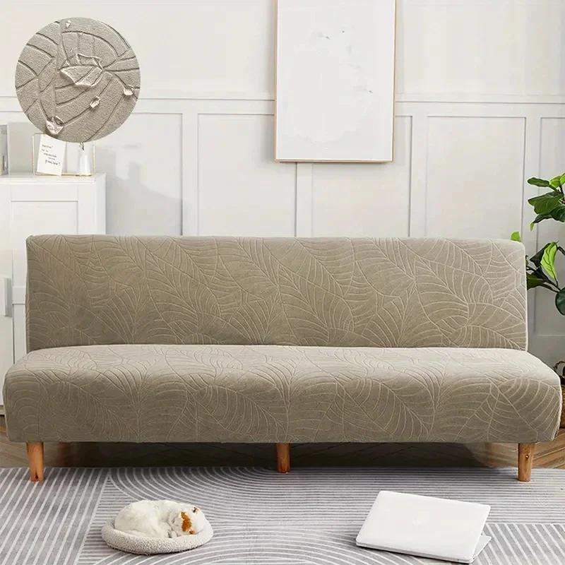 Living Room Waterproof Sofa Bed Cover Folding Armless Elastic Thickened Armchair Protective Cover